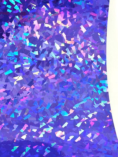 Small Sheets of  HoloCrystal Sign Vinyl , Holographic Crystal, Cracked Ice