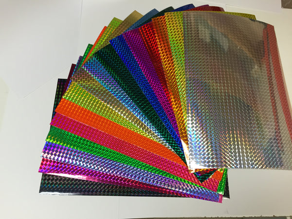 Any 50 Sheets of Holographic Vinyls, bulk pricing