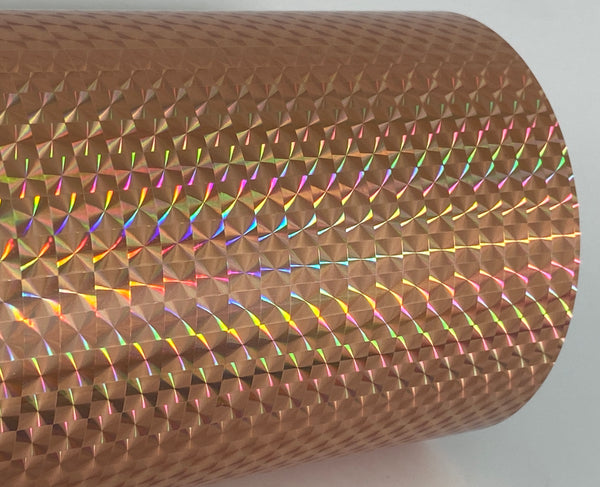 300 foot rolls of Holographic and Chrome Sign Vinyl, Choose Pattern and Color