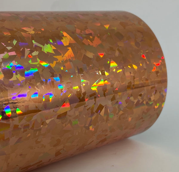 300 foot rolls of Holographic and Chrome Sign Vinyl, Choose Pattern and Color