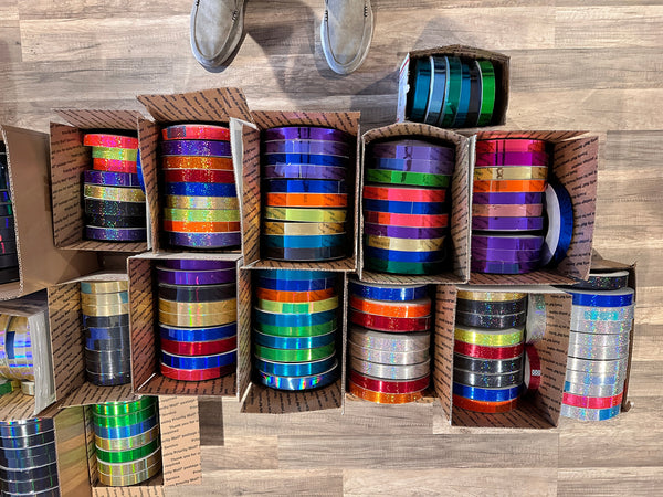 BIG Surplus Tape 1 inch x 300 feet, Holographic Sequins Sparkle