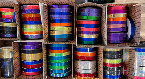 Surplus Tape 1 inch x 150 feet, Holographic Sequins Sparkle Tape