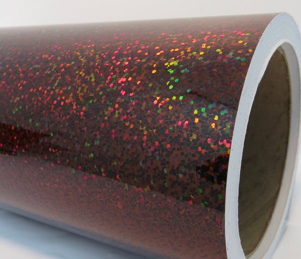 300 foot rolls of Holographic and Chrome Sign Vinyl, Choose Pattern and Color