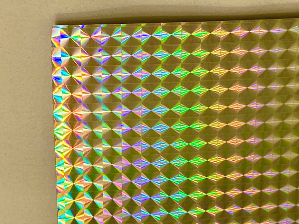 300 foot rolls of Holographic and Chrome Sign Vinyl, Choose Pattern and Color