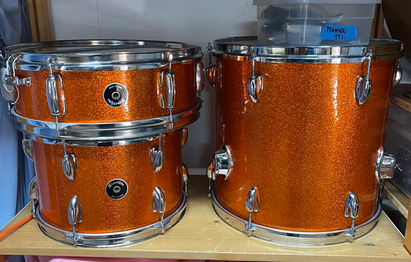 Sparkle Drum Wrap, Self-adhesive Glittering Plastic Cover, Easy Wrap