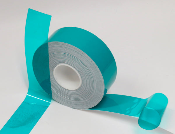 Transparent Teal Tapes,  Twelve rolls of 2 inch x 100 feet