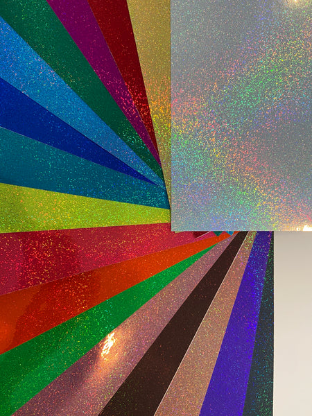 More 300 foot rolls of Holographic Vinyl, Choose Pattern and Color