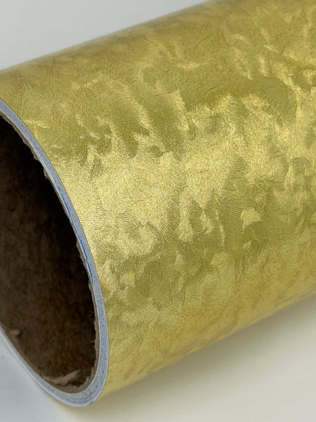 Gold Leaf Sign Vinyl  24" x 30 feet, LongLife Metallic Plastic with Adhesive