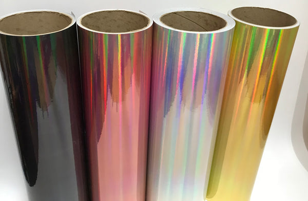 Oil Slick Rainbow Holographic Sign Vinyl, Choose Your Color and Size