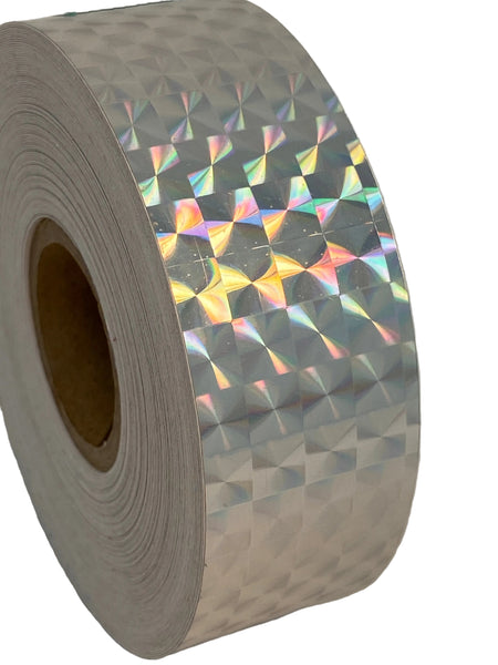PRISM TAPE, Choose  Color and Size, Holographic 1/4" Mosaic, Iridescent Tape.