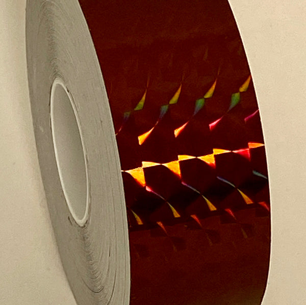 PRISM TAPE, Choose  Color and Size, Holographic 1/4" Mosaic, Iridescent Tape.