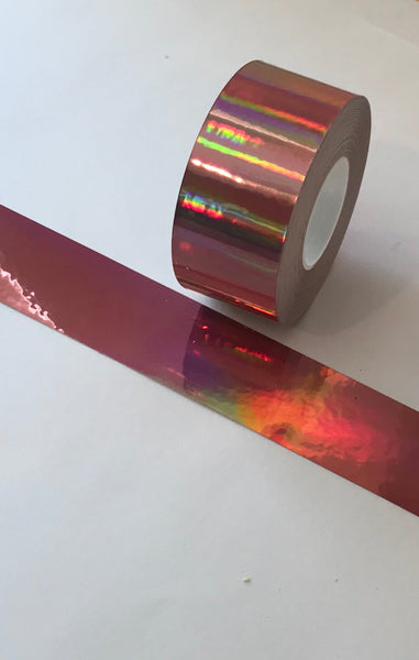 Surplus 1 inch x 300 feet Holographic Rainbow Oil Slick Tape