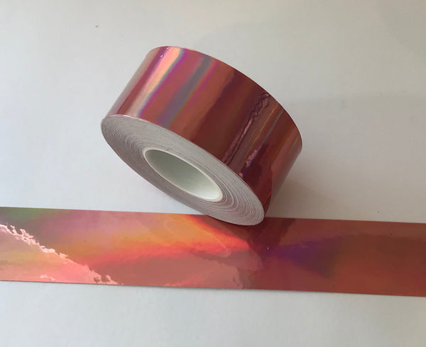 Surplus 1 inch x 300 feet Holographic Rainbow Oil Slick Tape