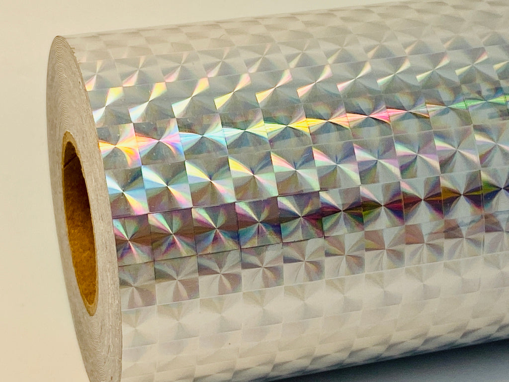 Wider Width Rolls of Prism Tape, Holographic 1/4" Mosaic, Iridescent Tape.