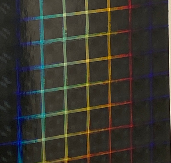 PLAID Sign Vinyl, Holographic Hyperplaid, choose your color