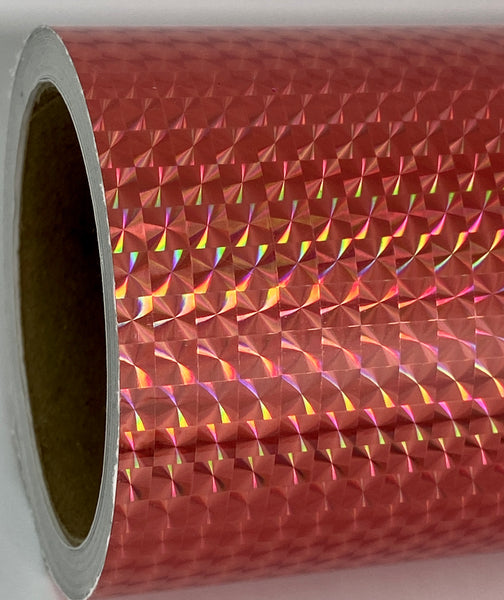 PRISM Holographic Sign Vinyl, 1/4" Mosaic,  Pick Color and Size,  12 and 24 inch wide rolls