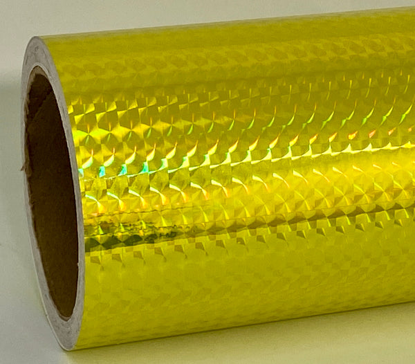 PRISM Holographic Sign Vinyl, 1/4" Mosaic,  Pick Color and Size,  12 and 24 inch wide rolls