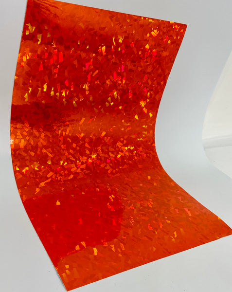 Small Sheets of  HoloCrystal Sign Vinyl , Holographic Crystal, Cracked Ice