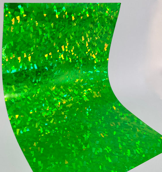 Small Sheets of  HoloCrystal Sign Vinyl , Holographic Crystal, Cracked Ice