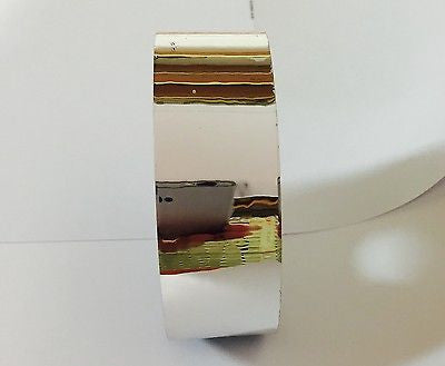 SuperBrite Polyester Chrome Tape, choose your size.  Near-Mirror Finish.