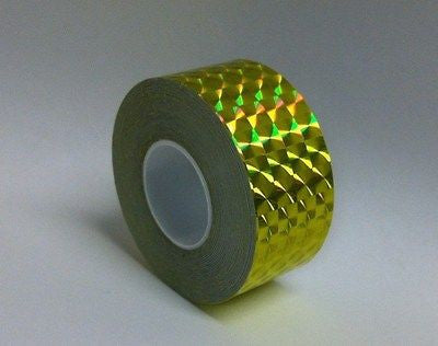 Holographic Prism Tape, 1 Inch x 25 feet, Choose Any Color,  1/4' Mosaic