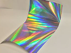 Oilslick / Rainbow Holographic Vinyl 12" x 10 feet, Free Shipping