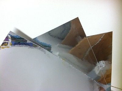 SHEETS of Chrome Sign Vinyl, Choose Any Color,  Thin Self-Adhesive Metallic Plastic