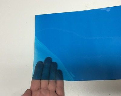 Transparent Vinyl Plastic Sheets, with Adhesive, Pick your color and size