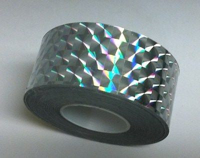 Holographic Prism Tape, 1 Inch x 25 feet, Choose Any Color,  1/4' Mosaic