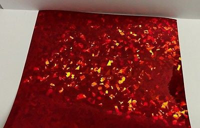 Small Sheets of  HoloCrystal Sign Vinyl , Holographic Crystal, Cracked Ice