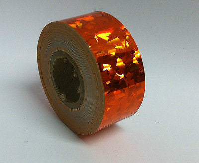 6 Rolls of HoloCrystal Tape, Your Choice of any 6 Colors, Holographic Tape, 1"x25ft ea