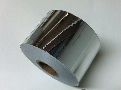 SuperBrite Polyester Chrome Tape, choose your size.  Near-Mirror Finish.