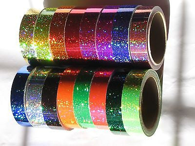 ANY Color Glittering Holographic Tape 1" x 150 feet, Sequins that Sparkle