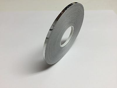 SuperBrite Polyester Chrome Tape, choose your size.  Near-Mirror Finish.