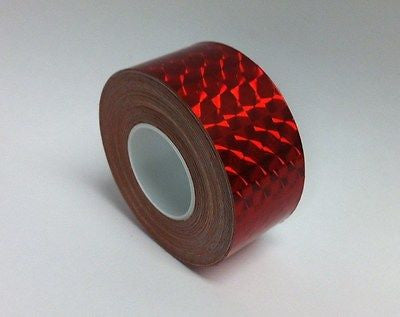 Holographic Prism Tape, 1 Inch x 25 feet, Choose Any Color,  1/4' Mosaic