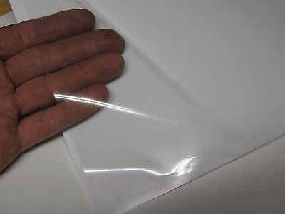 Transparent Vinyl Plastic Sheets, with Adhesive, Pick your color and size