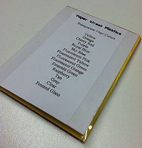 Sample Packs and Swatch Books