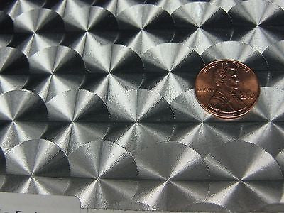 Silver Large Engine Turn Sign Vinyl  24" x 30 feet, LongLife Metallized Plastic