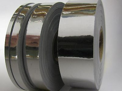 SuperBrite Polyester Chrome Tape, choose your size.  Near-Mirror Finish.