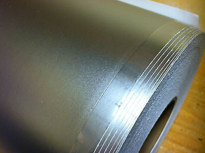 Silver Satin Matte Sign Vinyl, Choose Size , LONGLIFE 24" and 12" wide rolls.
