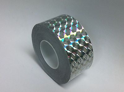 Prism Tape, 1/2 Inch x 25 feet,  Holographic 1/4"Mosaic Hoop Tape, Free Shipping