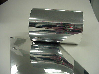 SuperBrite Polyester Chrome Tape, choose your size.  Near-Mirror Finish.