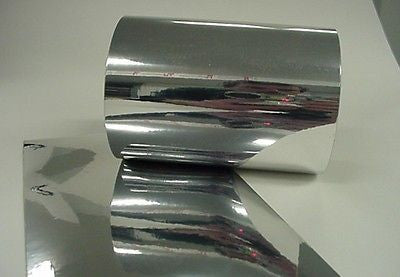 SuperBrite Polyester Chrome Tape, choose your size.  Near-Mirror Finish.