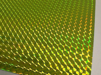 Sheets of Holographic PRISM Sign Vinyl, Choose Size and Color, 1/4" Mosaic