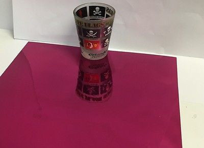 SHEETS of Chrome Sign Vinyl, Choose Any Color,  Thin Self-Adhesive Metallic Plastic