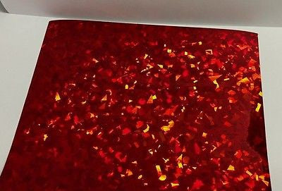 Small Sheets of  HoloCrystal Sign Vinyl , Holographic Crystal, Cracked Ice
