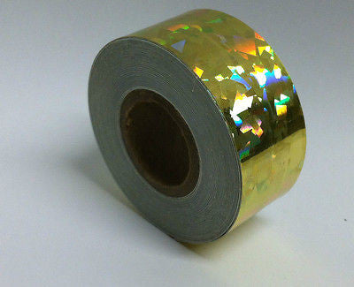 6 Rolls of HoloCrystal Tape, Your Choice of any 6 Colors, Holographic Tape, 1"x25ft ea
