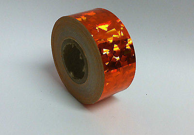 HoloCrystal Tape, choose your color and size, 50 foot rolls of Holographic Tape