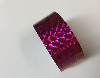 Prism Tape, 1/2 Inch x 25 feet,  Holographic 1/4"Mosaic Hoop Tape, Free Shipping
