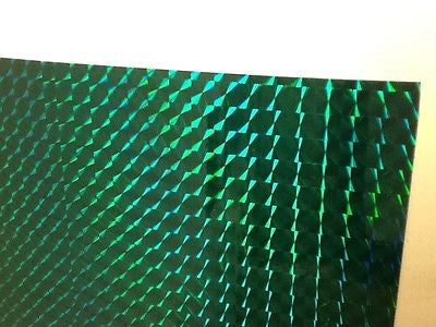 Sheets of Holographic PRISM Sign Vinyl, Choose Size and Color, 1/4" Mosaic